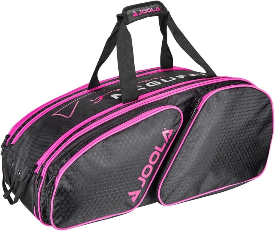 Get Ready to Ace Your Game with the Stylish JOOLA Sport Bag in Black/Pink!