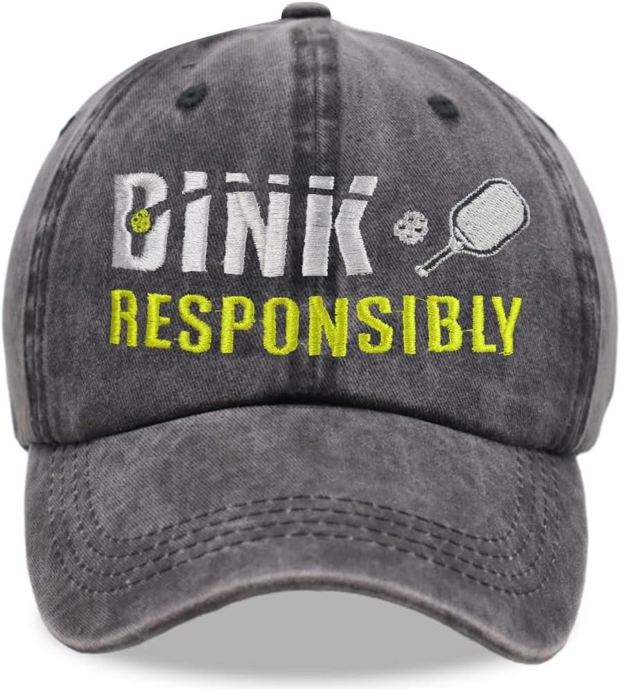 Dink Responsibly: The Ultimate Adjustable Baseball Cap for Pickleball Lovers!