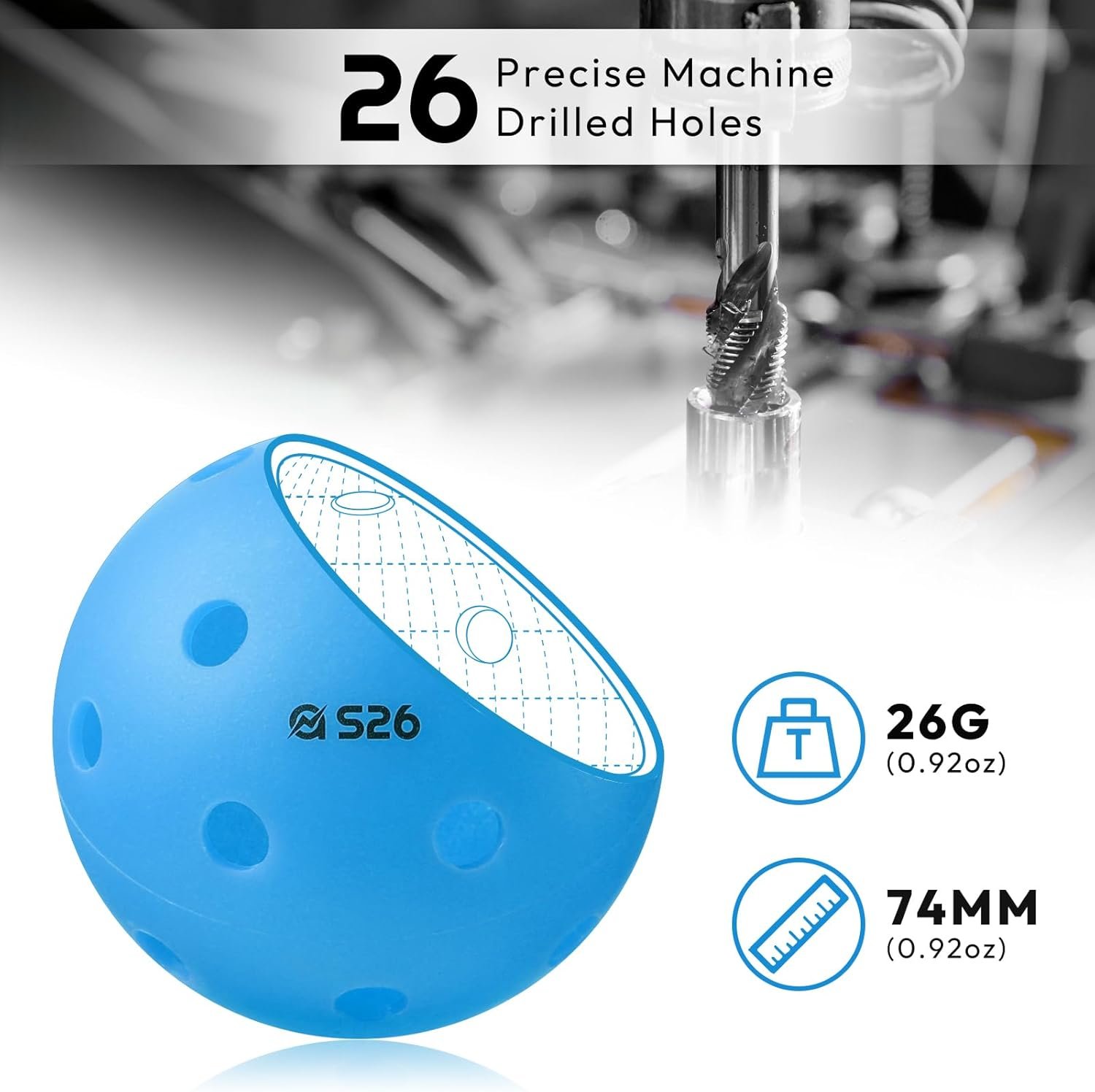 A11N S26 Indoor Pickleballs