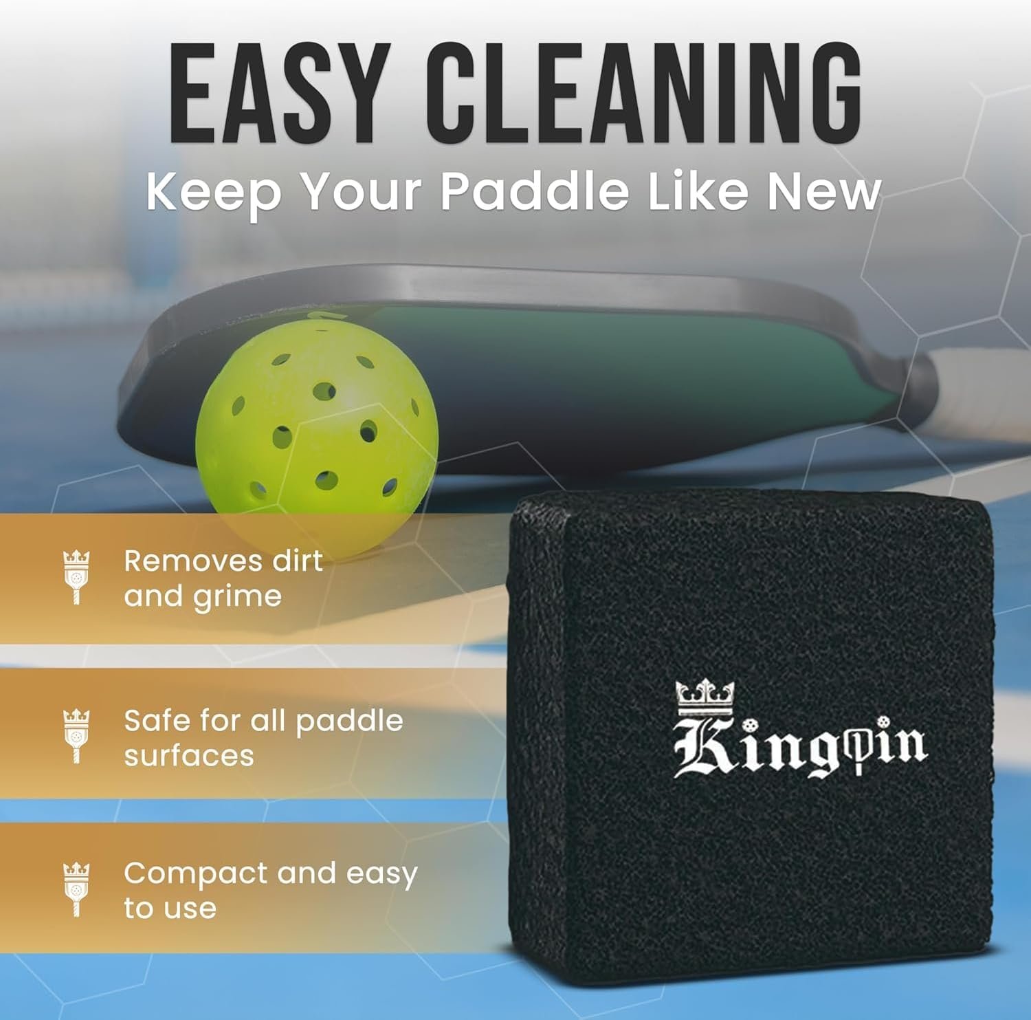 Kingpin Pickleball Paddle Eraser