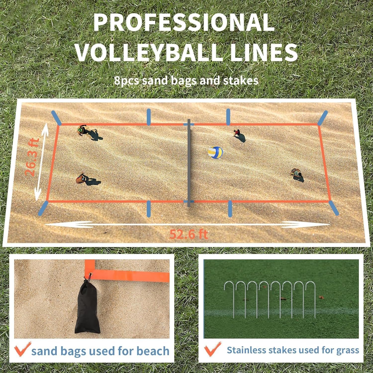 Olybeaka Volleyball Boundary Lines