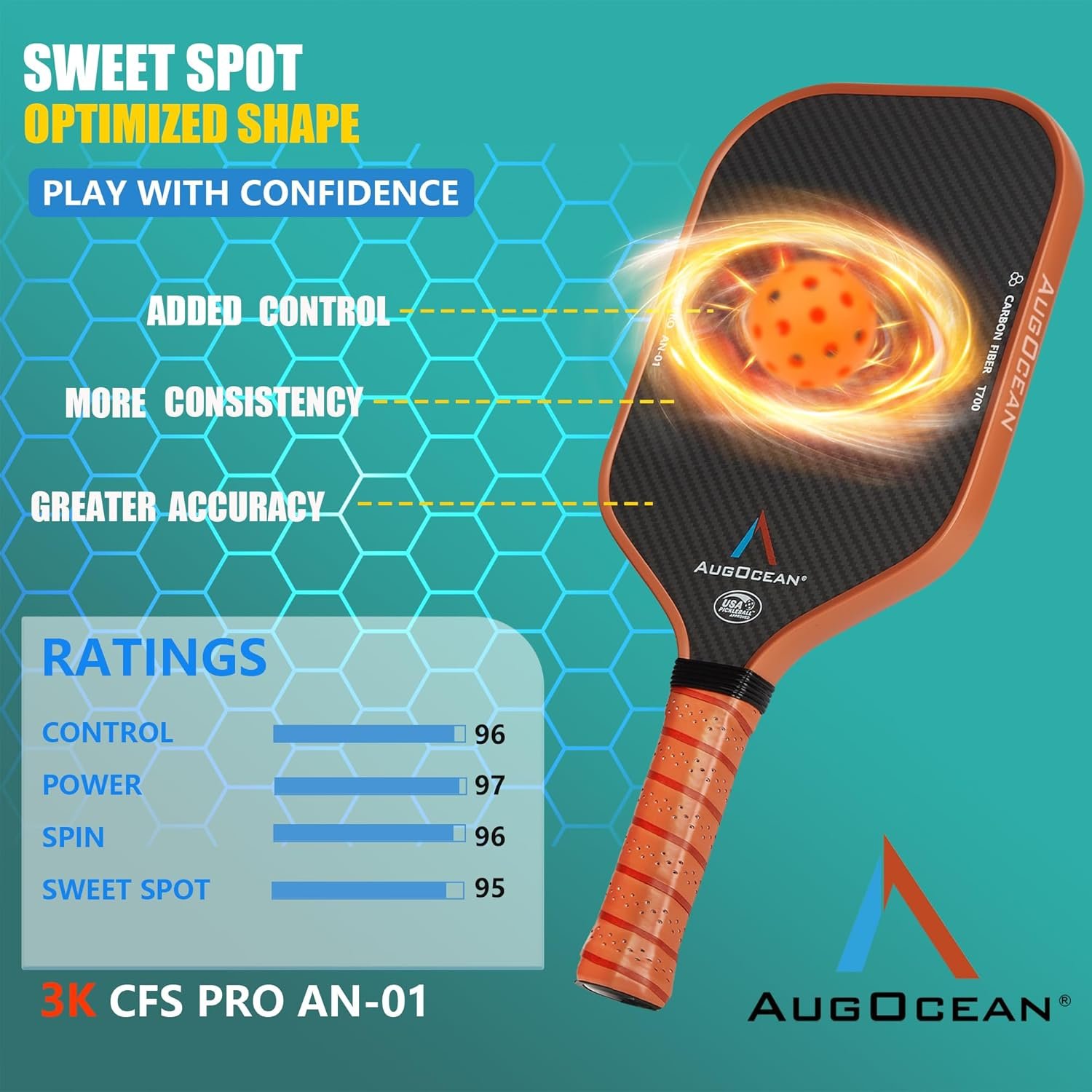 3K CFS Pro AN-01 Pickleball Paddle
