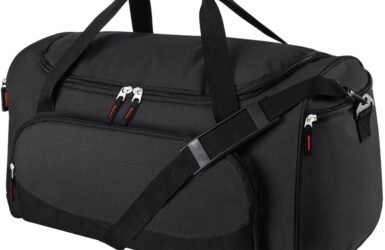Unleash Your Adventure: The 55L Black Duffle Bag That's Perfect for Every Workout and Travel!