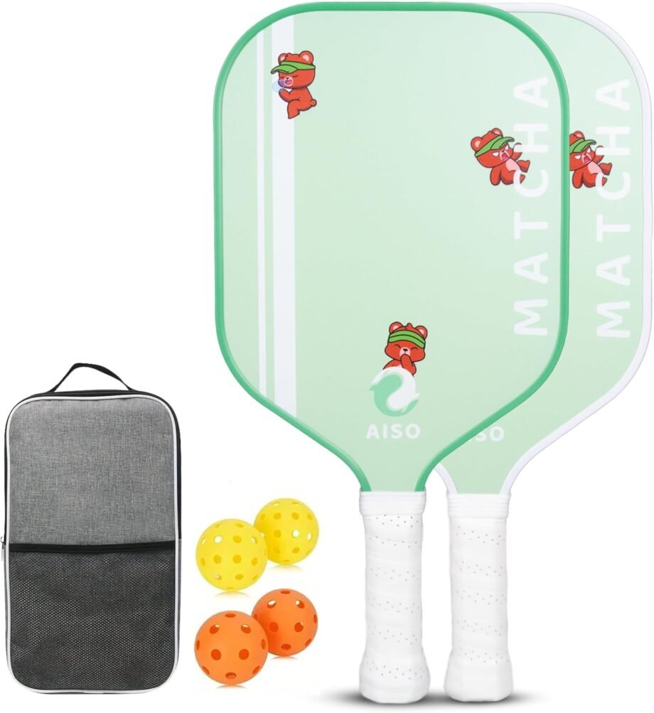 Elevate Your Game with Aiso Matcha's Adorable Pickleball Paddle Duo: The Perfect Starter Set!