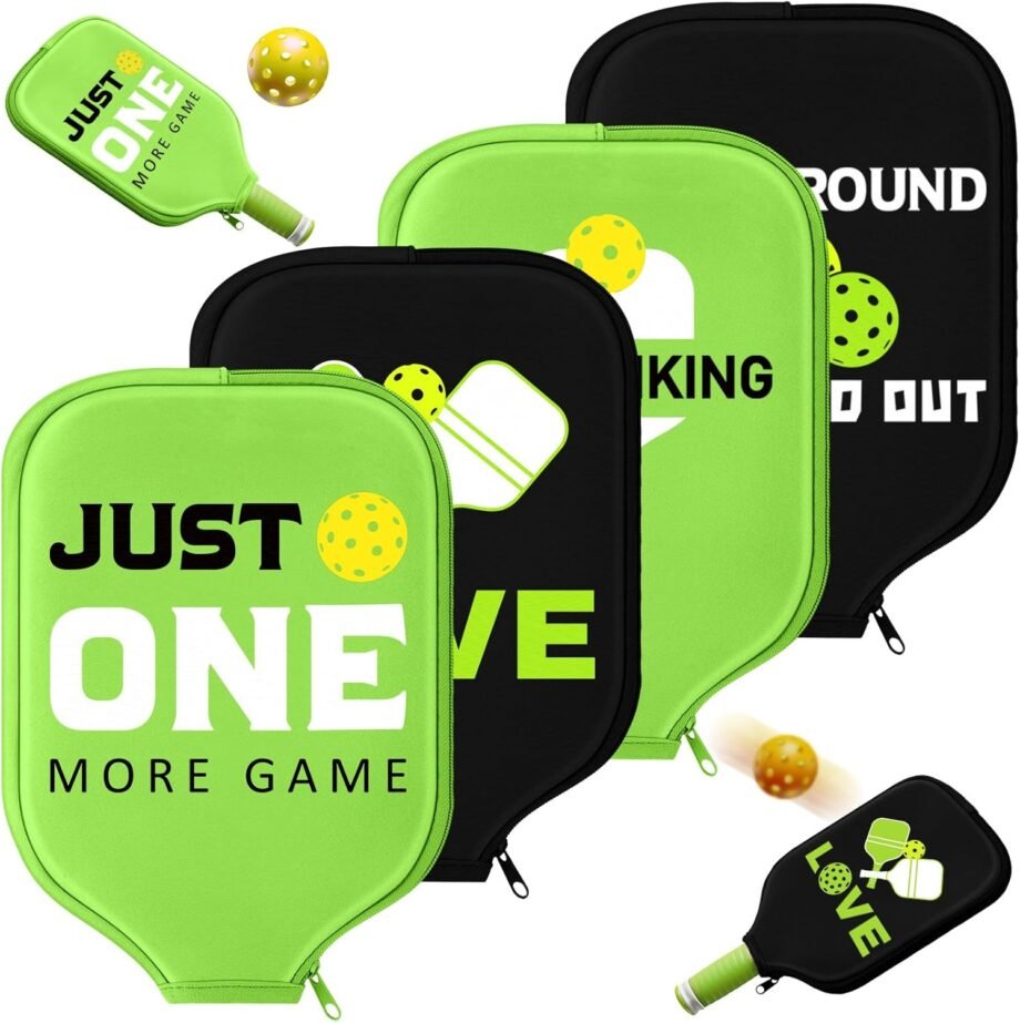 Protect Your Game: A Review of Poen 4 Pcs Ball Paddle Covers for Every Sport Enthusiast!