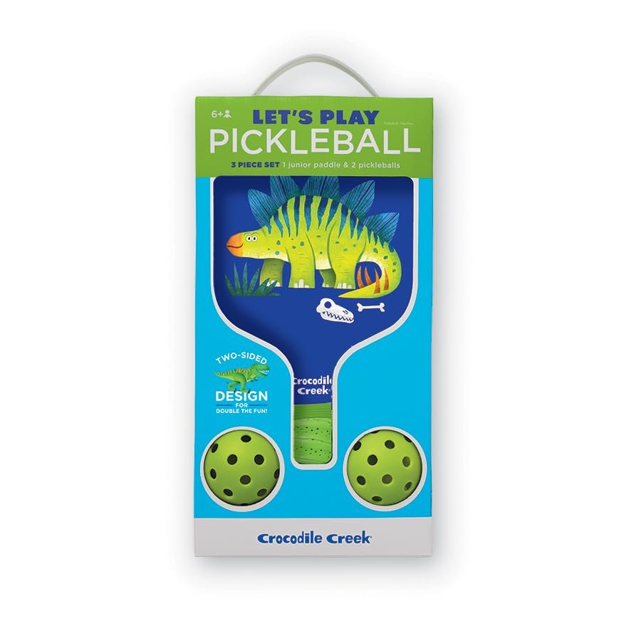 Unleash Your Inner Paleontologist with the CROCODILE CREEK Dinosaur Dig Pickleball Set!