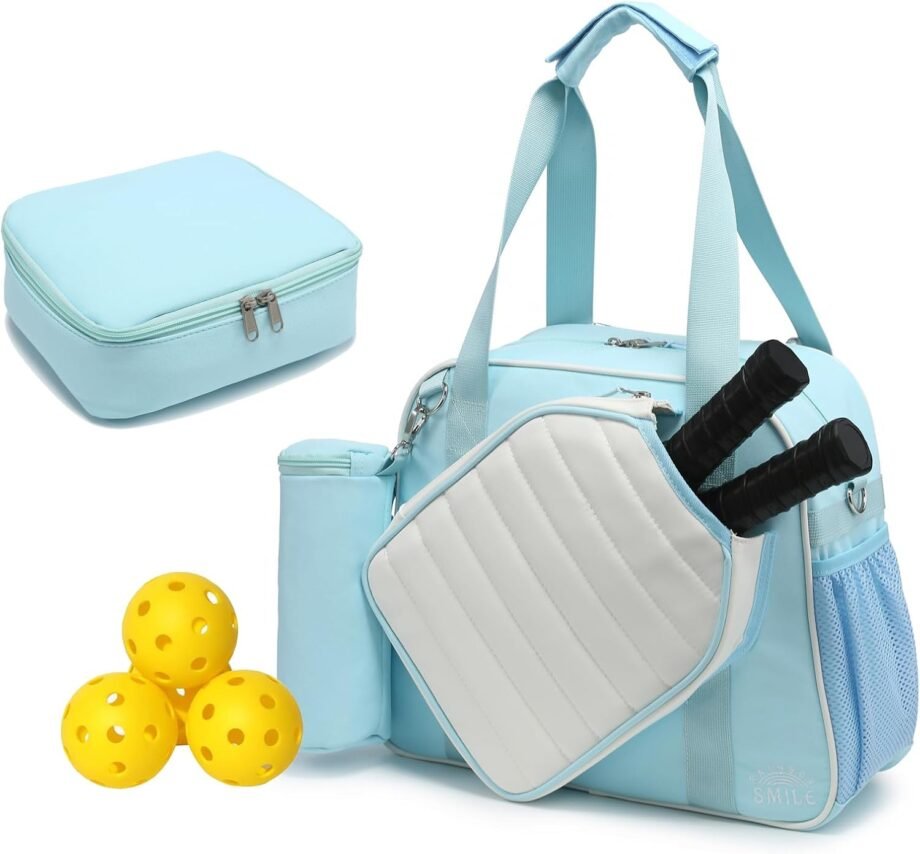 Get Ready to Shine: A Review of the RAINBOW SMILE Crossbody Pickleball Bag Set!