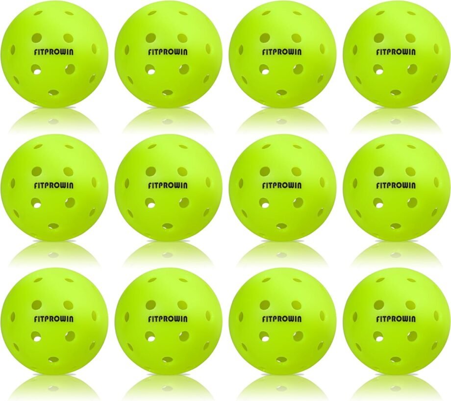 Bounce into Action: FITPROWIN Outdoor Pickleball Balls Review – High Durability and Bright Visibility!