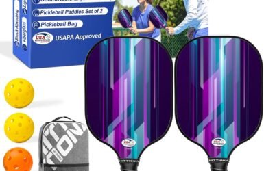 Unleash the Fun: Pickleball Paddles Set of 2 - Your Perfect Companion for Outdoor and Indoor Action!