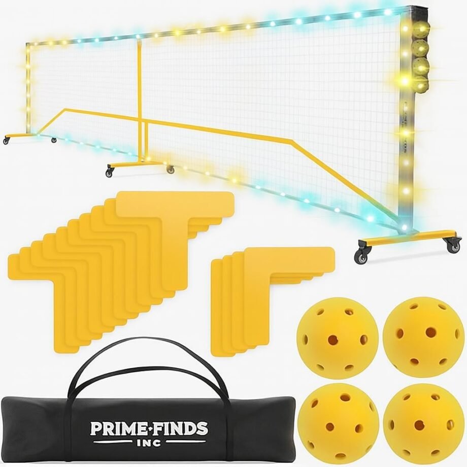 Illuminate Your Game: A Review of the Prime Finds LED Portable Pickle-Ball Net!