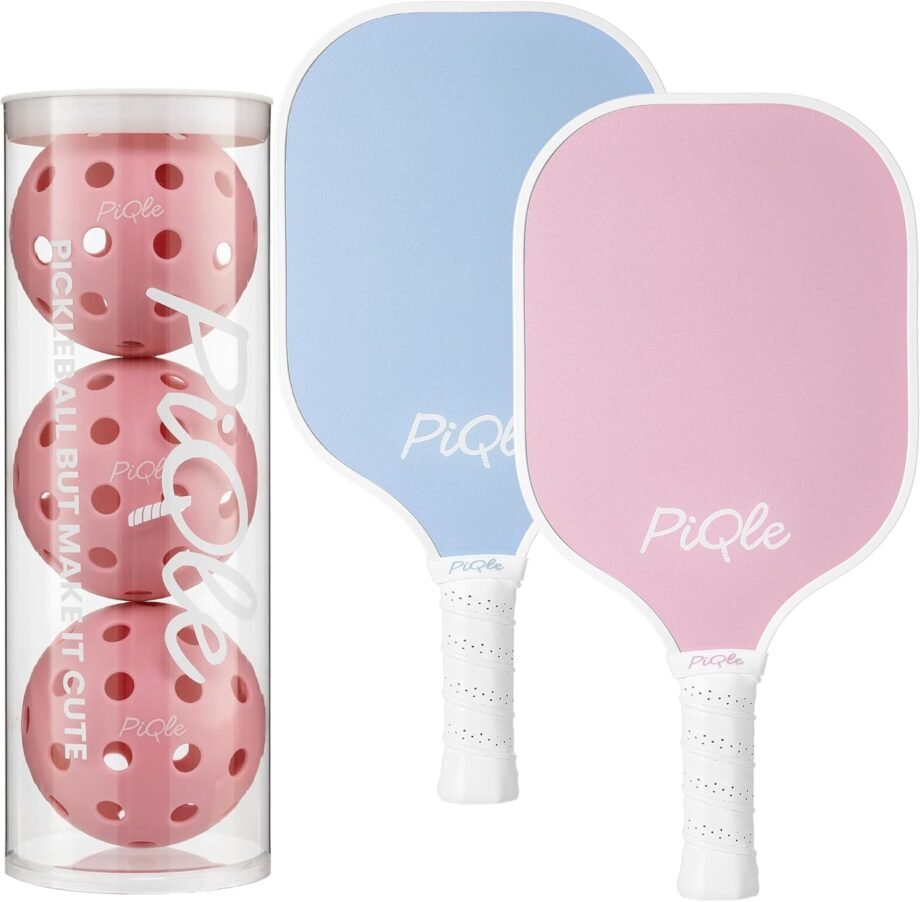 Pickleball Perfection: Unleashing Fun with the Adorable Pink Paddle Set!