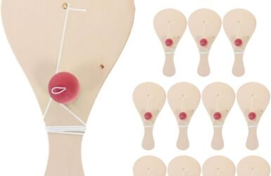 Unleash Your Creativity with Hemoton's 12pcs Blank Paddle Ball Craft Set!