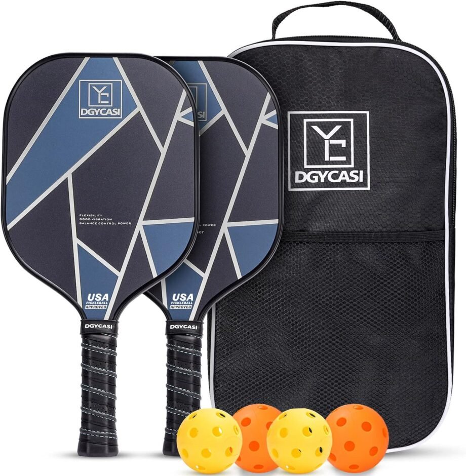 Get Your Game On with the YC DGYCASI Pickleball Paddles Set: The Ultimate Duo for Every Court!