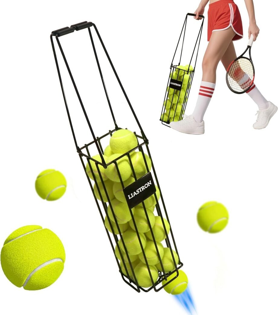 Serve It Up: The Ultimate Review of the Tennis Ball Hopper Basket Picker Upper for Easy Practice!