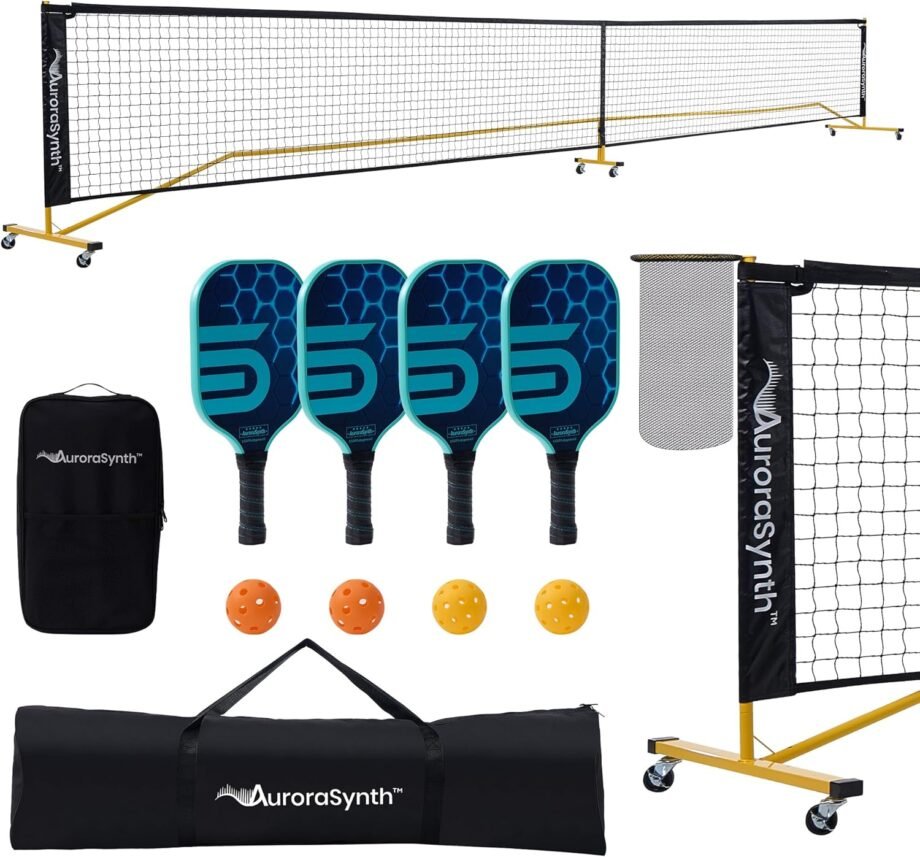 Serve Up the Fun: A Review of the AuroraSynth Portable Pickleball Net Set!