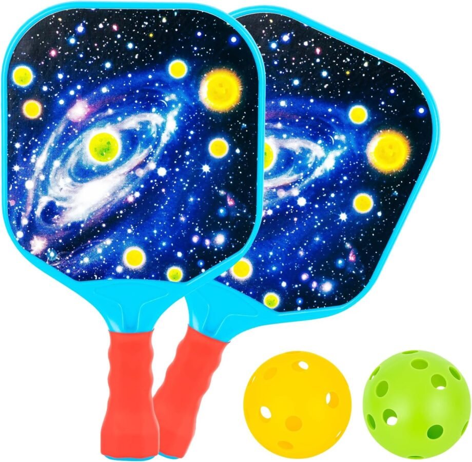 Smash the Fun: Kids Pickleball Paddles Set for Outdoor Adventures!