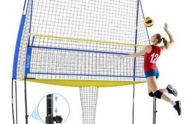 Elevation Celebration: Unleashing Your Skills with the Volleyball Practice Net and Ball Return System!