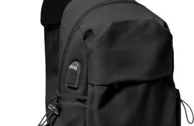 Score Style Points with the Medium Black Sling Bag: The Ultimate Sporty Companion for Active Adventures!