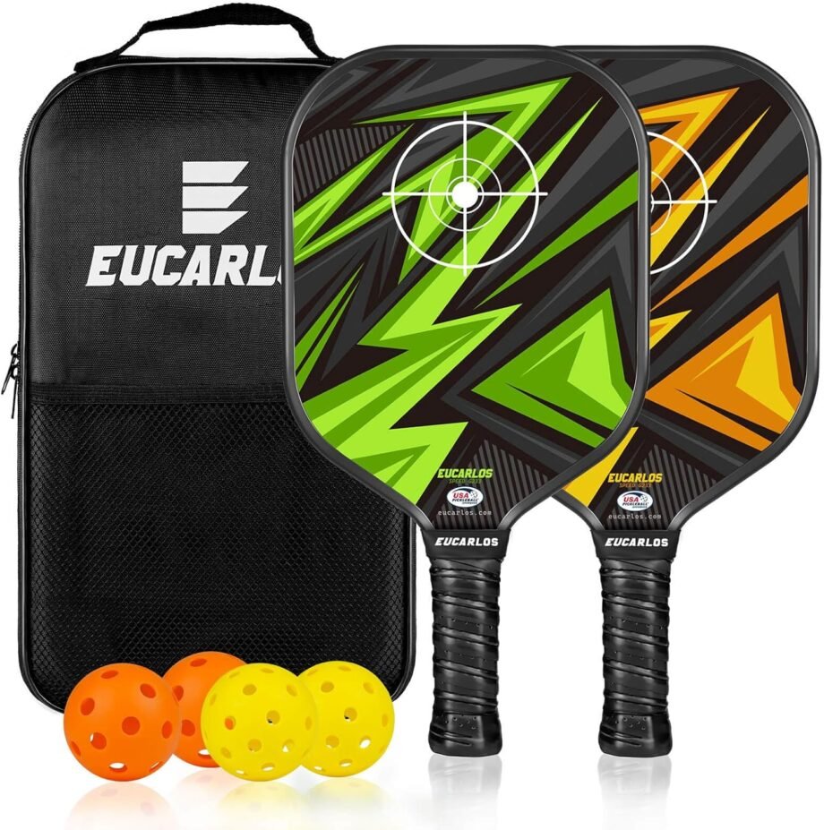 Smash It in Style: USAPA Approved Pickleball Paddles Set of 2 with Adorable Designs!