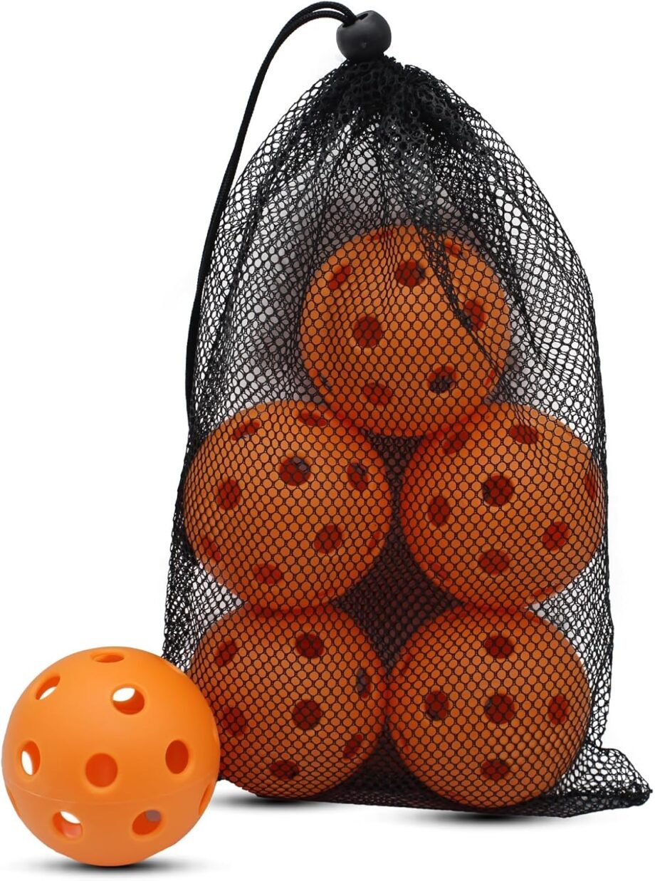 Unleashing Fun on the Court: A Review of Magicorange Pickleball Balls – 6 Pack of USAPA Approved Indoor Champions!