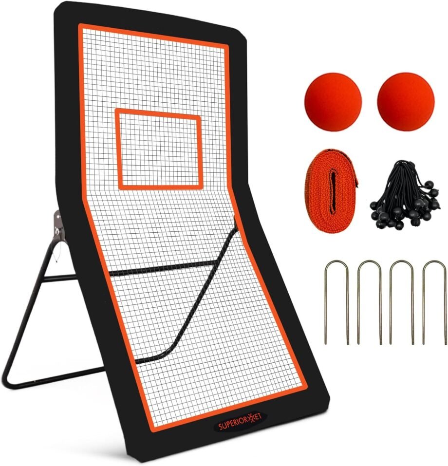 Bounce Back to Victory: A Review of the 4x7FT Lacrosse Rebounder and Volleyball Training Equipment!