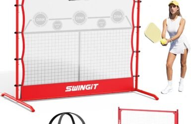 Master Your Game: SwingIt Pickleball Practice Rebounder Net - Your Ultimate 2-in-1 Training Partner!