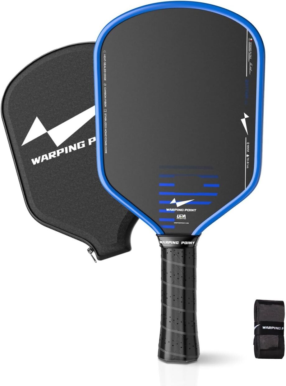 Unleashing Fun: A Rally with the Warping Point Rhythm 16MM Pickleball Paddle!