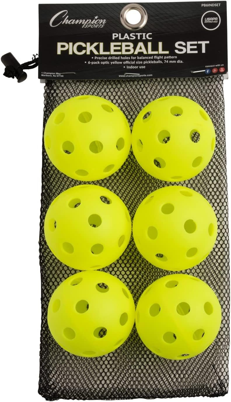 Game On: Unleashing Fun with the Champion Sports Roto Molded Outdoor Pickleball Ball Set!