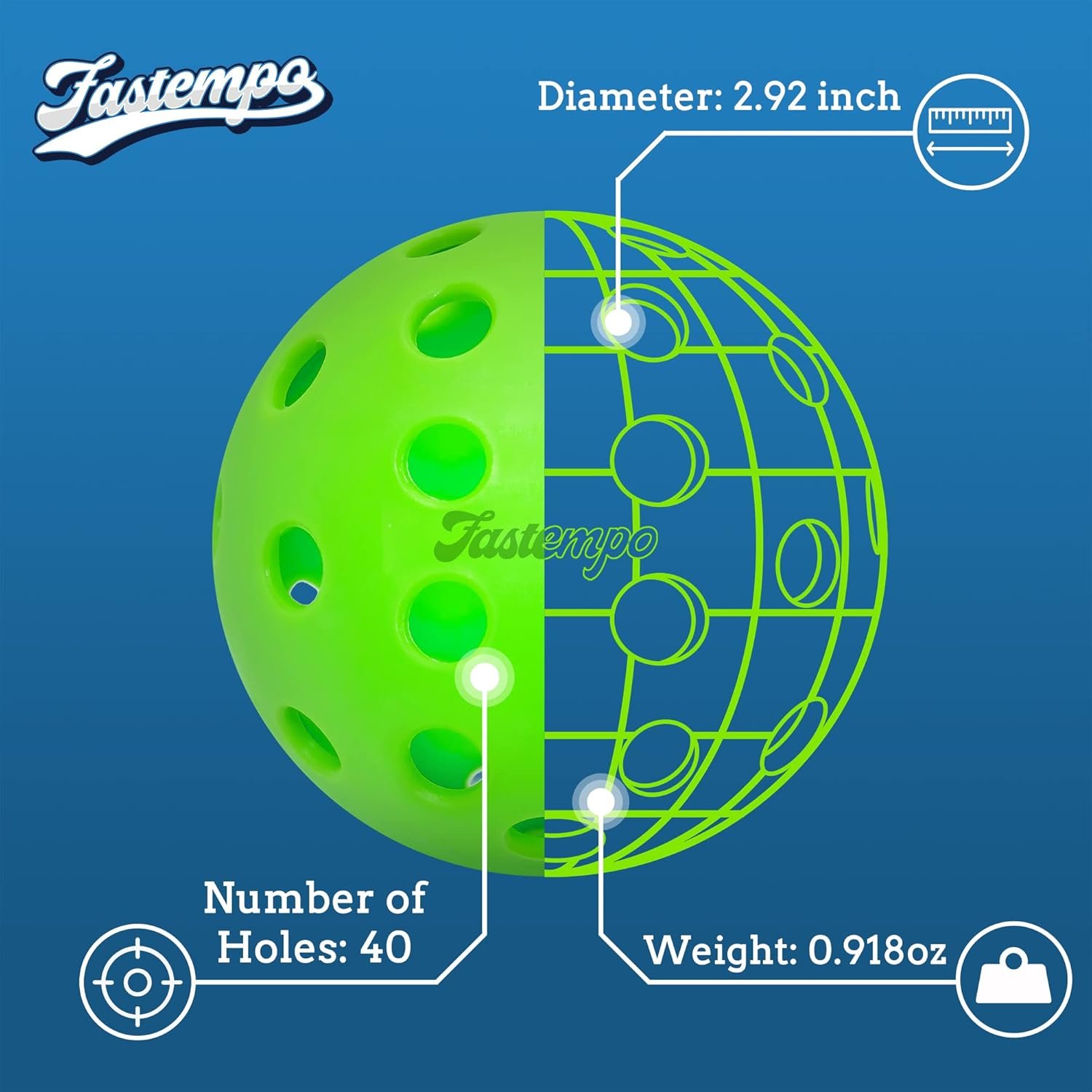 PITENS Pickleball Balls