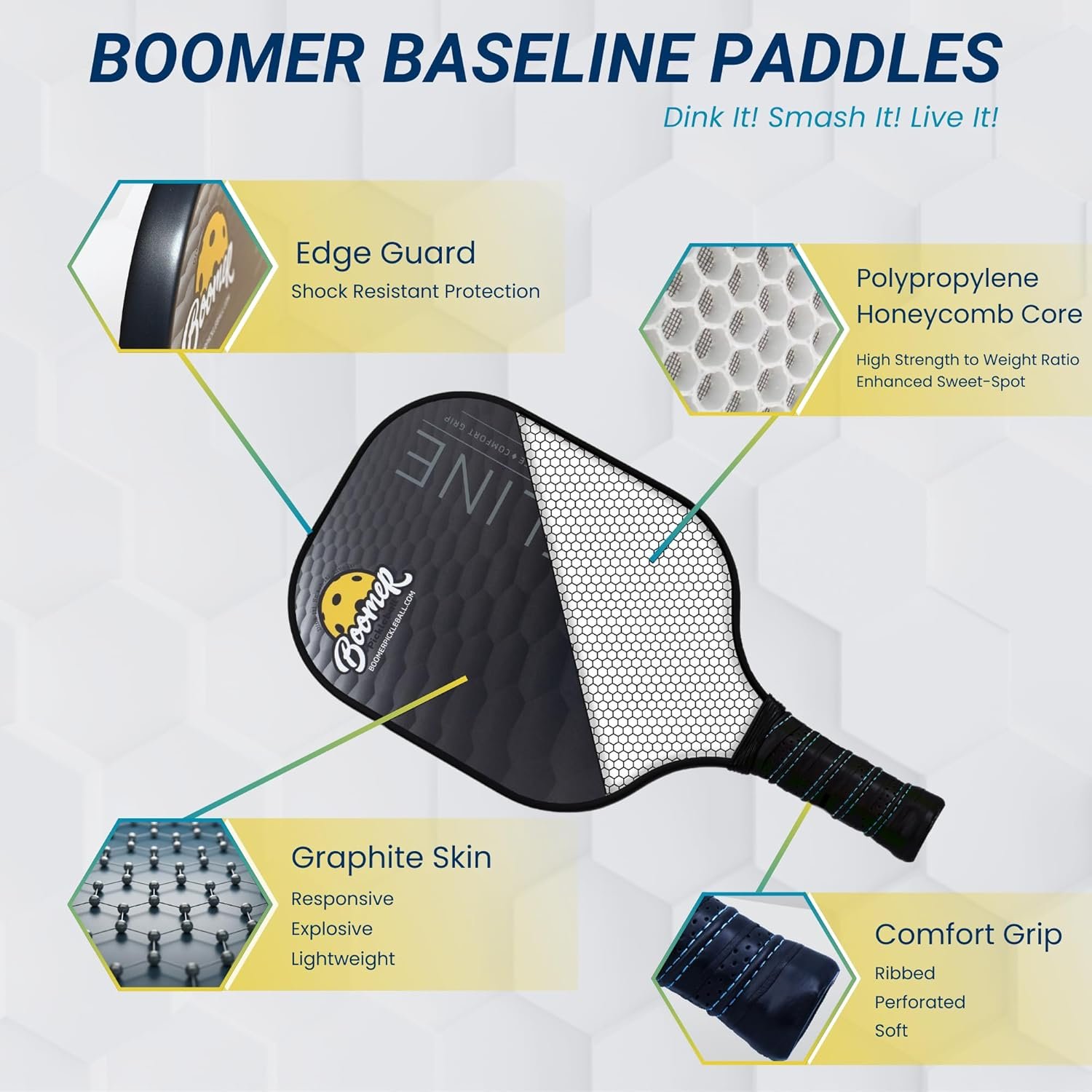 Boomer Baseline Pickleball Paddle