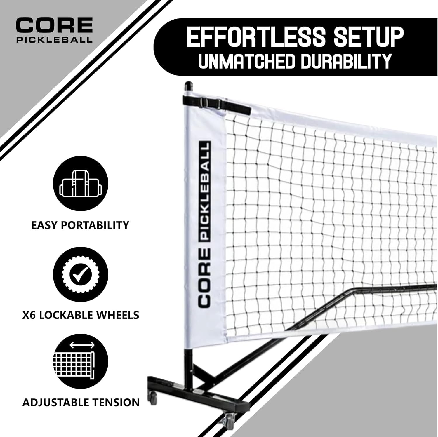 Ultimate Portable Pickleball Rolling Net System
