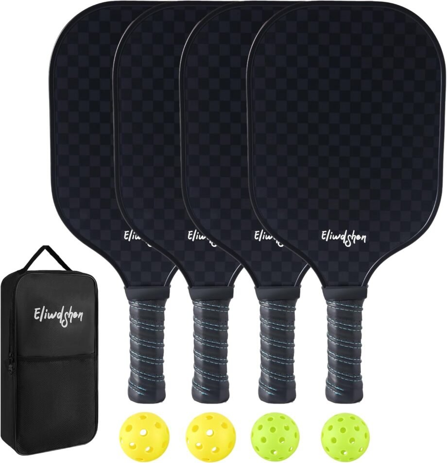 Score Big with the Ultimate Pickleball Paddles Set: Gear Up for Fun with Fibreglass Rackets and Balls!