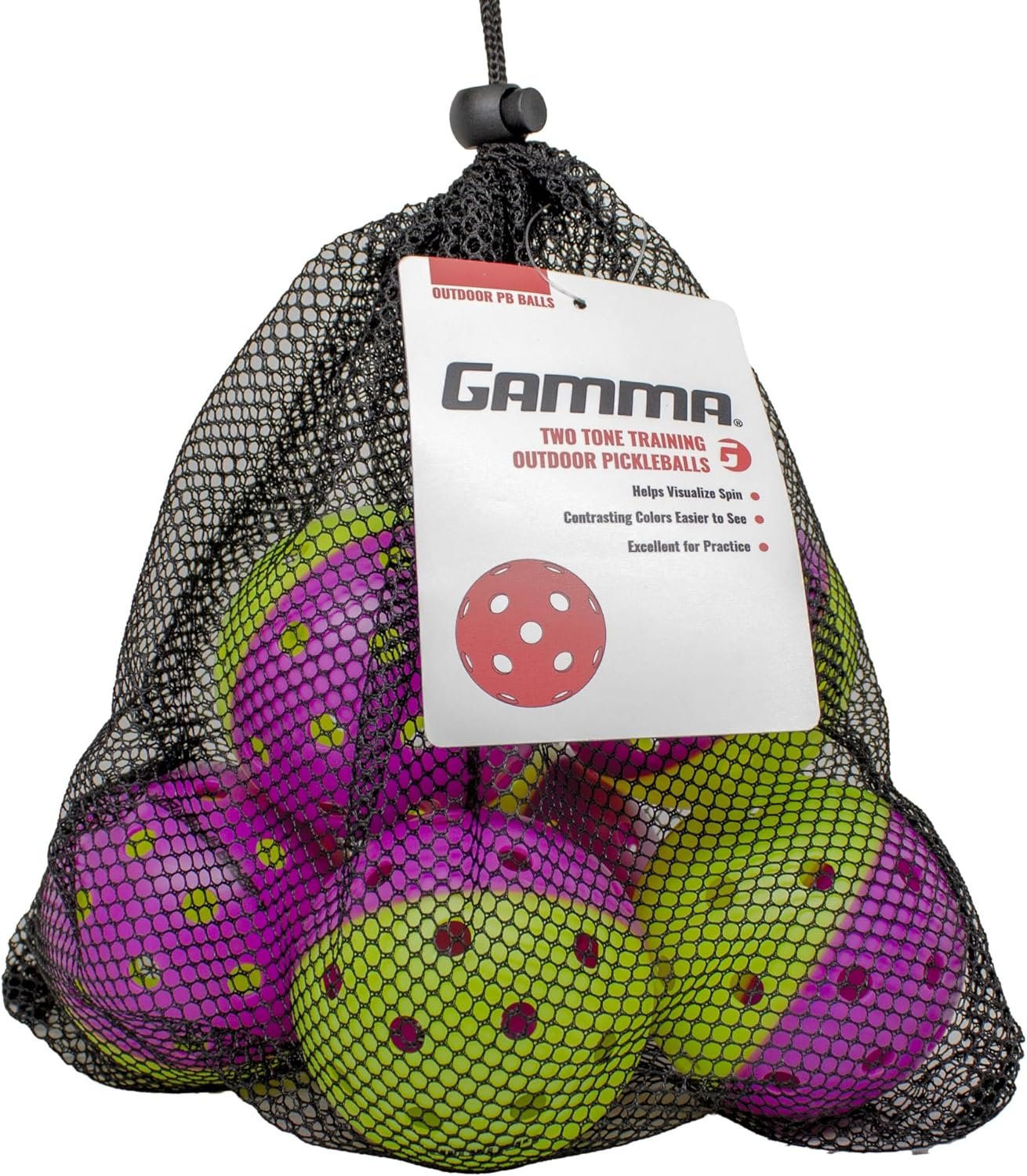 GAMMA Sports Two-Tone Outdoor Training Pickleball Balls