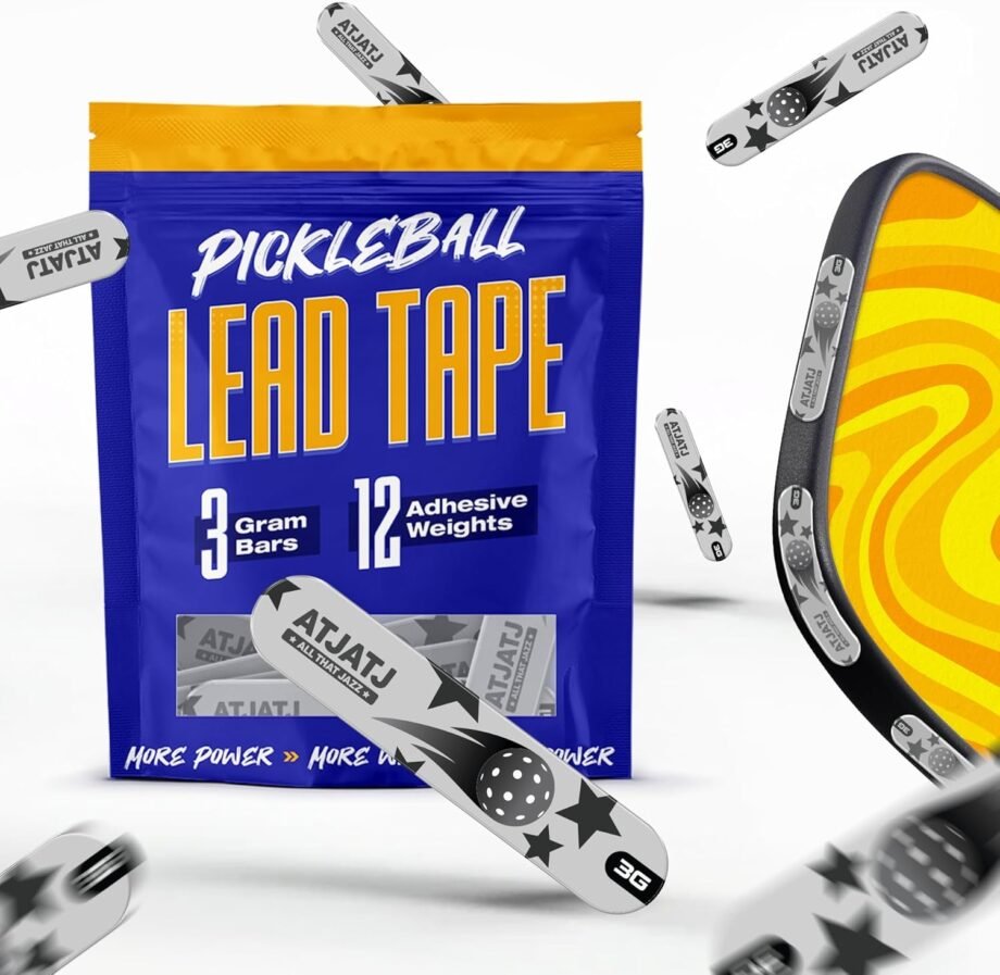 Tape It Up: Elevate Your Game with 12 Pcs Gray Lead Tape for Pickleball Paddles!