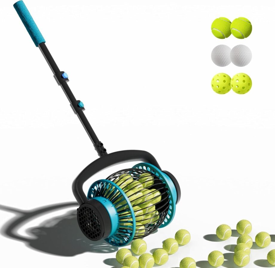 Tennis Ball Collector Roller: Your Back’s Best Friend for Quick and Easy Ball Picking!