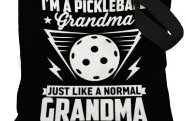Serve Up Style with the Funny Pickleball Grandma Tote Bag: A Perfect Match for Pickleball Lovers!