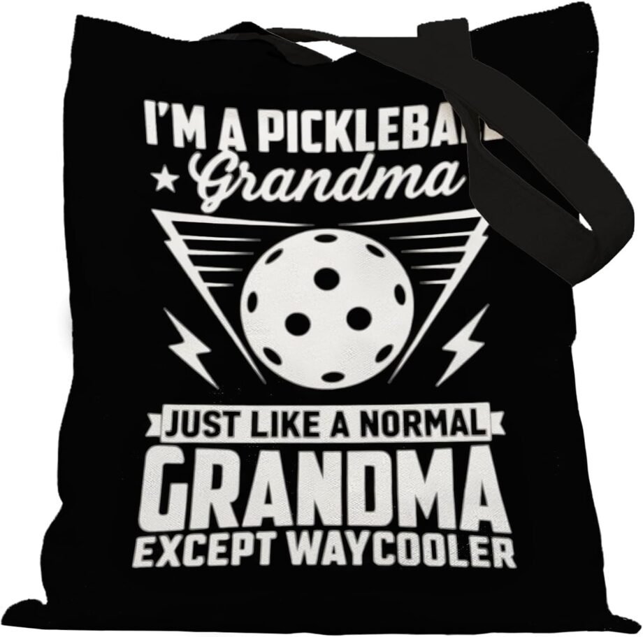Serve Up Style with the Funny Pickleball Grandma Tote Bag: A Perfect Match for Pickleball Lovers!