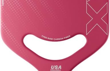 Swing in Style: Unleashing Power with the CPX MAX Sakura Pink Raw Carbon Fiber Pickleball Paddle!