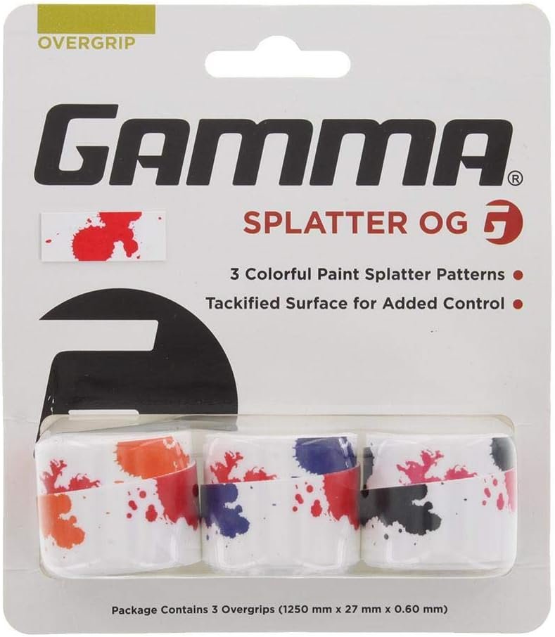 Swing into Style: A Fun Review of the Gamma AGSOG00 Splatter Overgrip!