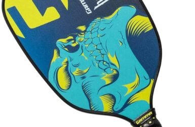 Unleashing Your Game: A Review of the GAMMA Hellbender Middleweight Graphite Pickleball Paddle in Eye-Catching Blue and Yellow!