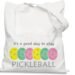 Serve Up Style: The It's a Good Day to Play Pickleball Canvas Tote Bag Review!