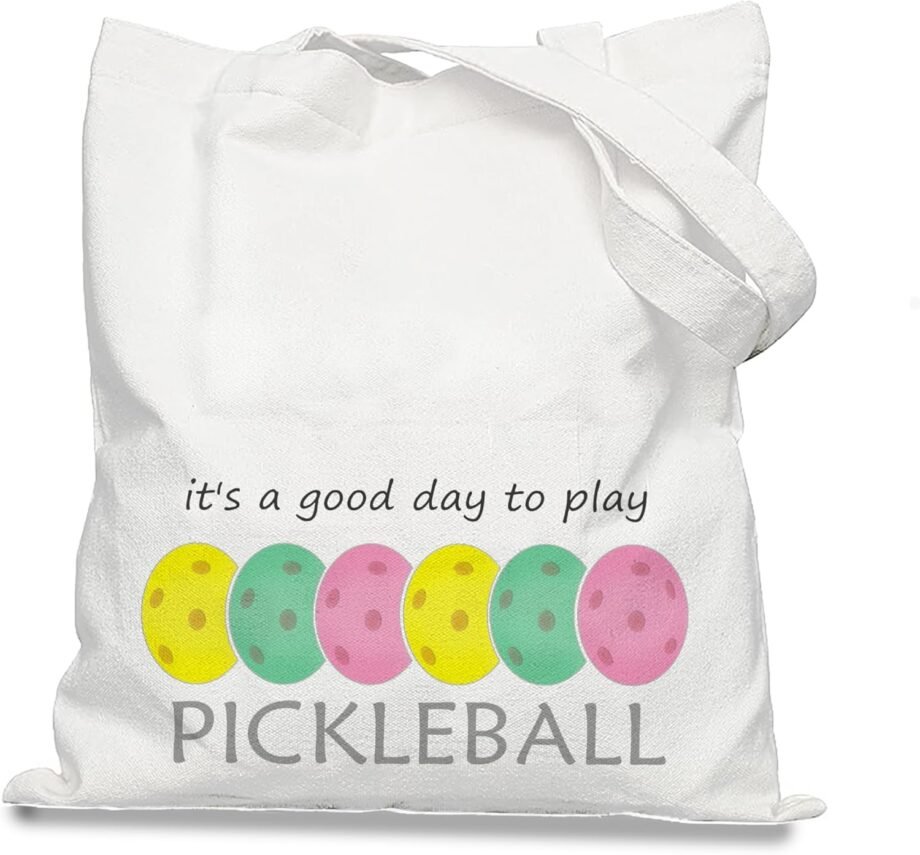 Serve Up Style: The It's a Good Day to Play Pickleball Canvas Tote Bag Review!