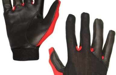 Unleash Your Game with the E-Force Weapon Racquetball Glove in Bold Black and Red!