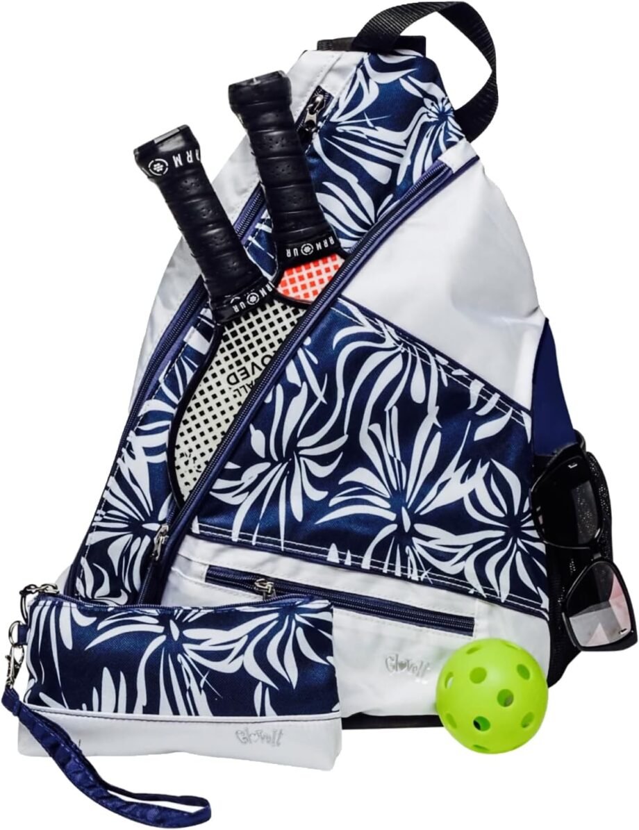 Swing into Style: The "Island Breeze" Ladies Printed Pickleball Sling Bag Review!