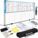 Net Gains: Unleash the Fun with the 17FT Portable Pickleball Badminton Net Set!