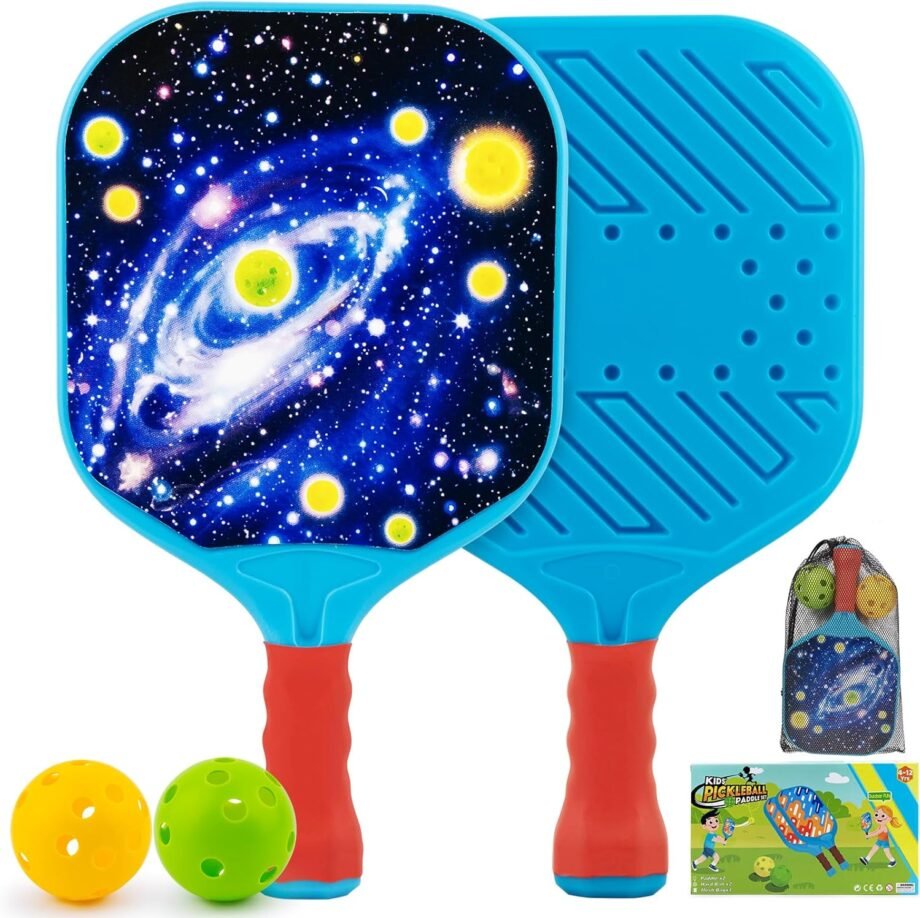 Galaxy Fun with Kids Pickleball Paddles: The Perfect Outdoor Toy for Little Champions!