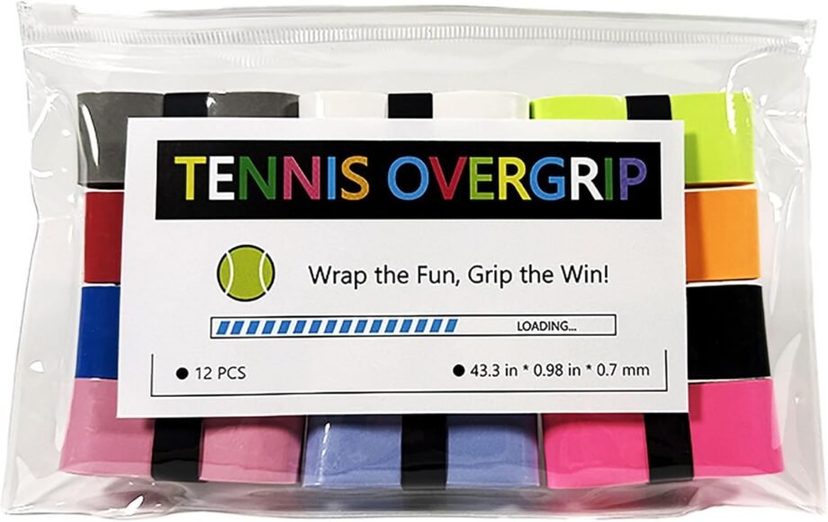 Unleash Your Game: A Colorful Review of the 12 Pack Tennis Racket Grip Tape!