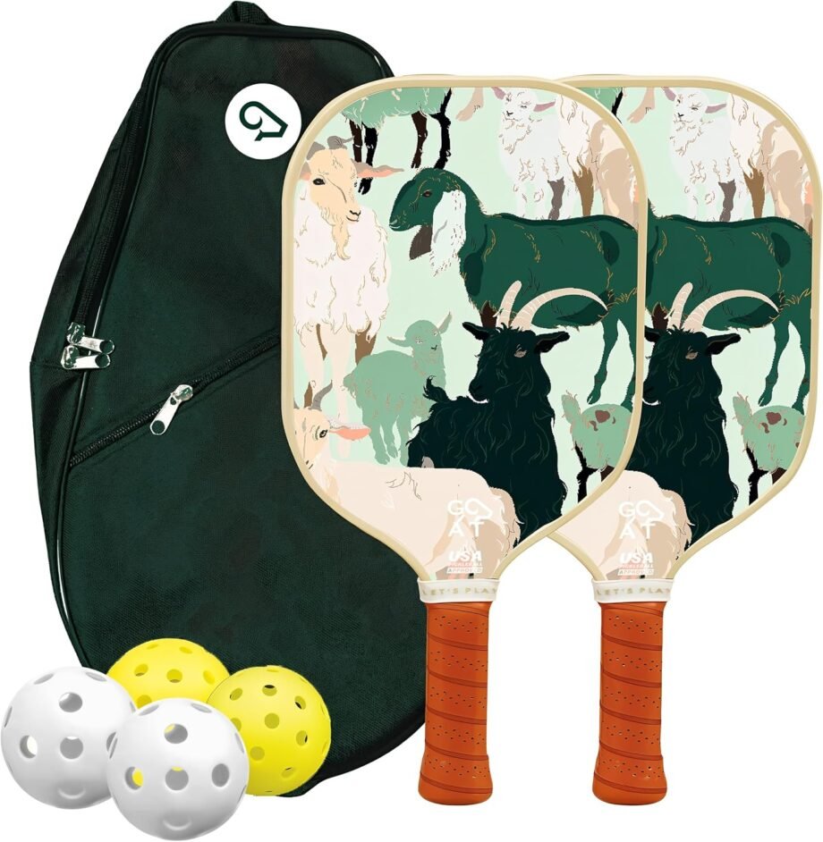 Pickleball Perfection: Unleash Your Game with the Goat Fiberglass Paddle Set!