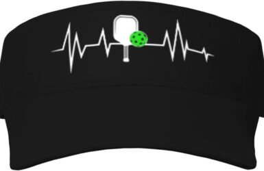 Stay Cool and Stylish Under the Sun with Pickleball Heartbeat Sunscreen Visor Hats!
