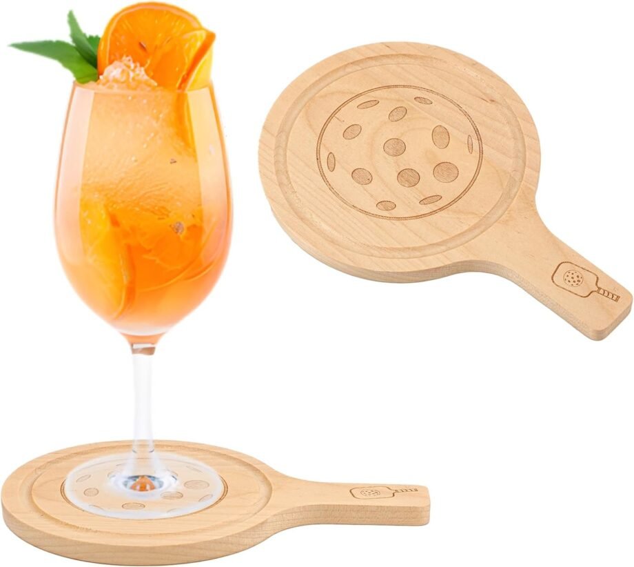 Paddle Your Drinks in Style: A Review of 2pcs Pickleball Drink Coasters for Women!